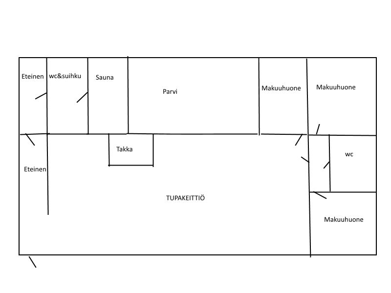 Kelotupa 19 pohjapiirros